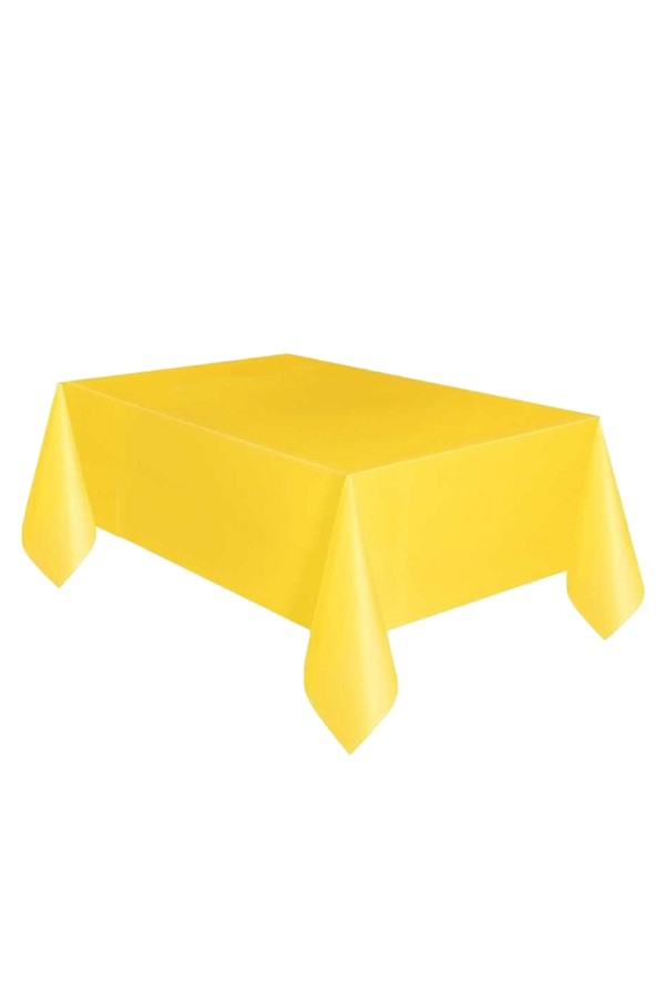 Plastik Masa Örtüsü Sarı(135x270 cm)