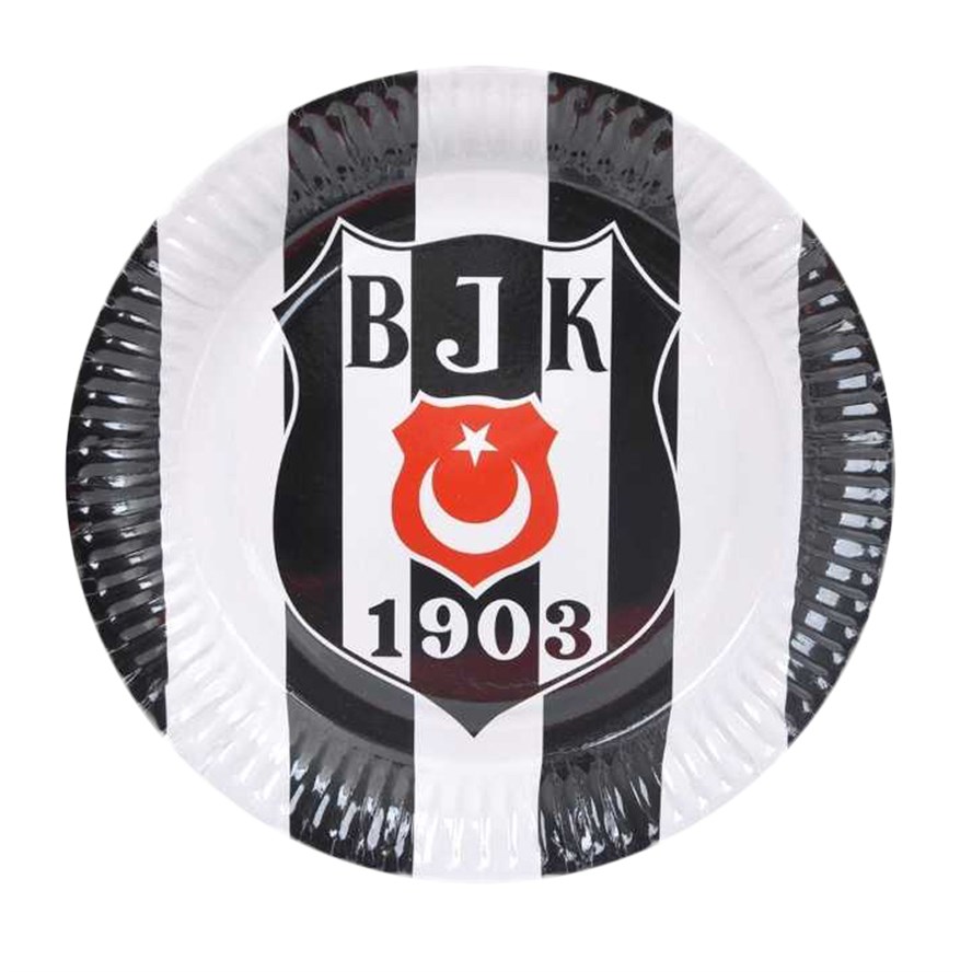 Beşiktaş Karton Tabak 8'li 23 Cm
