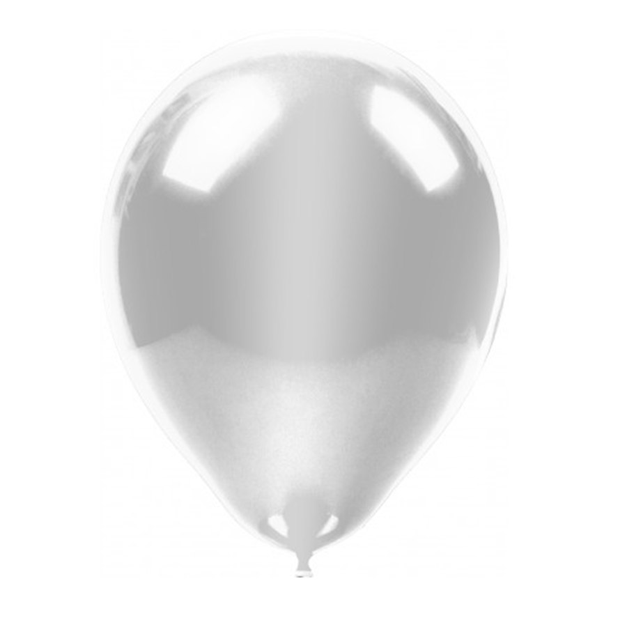 Metalik Gümüş Balon 10'lu Paket