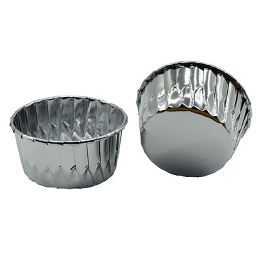 Cup Cake Kabı Metalik Gümüş 10'lu