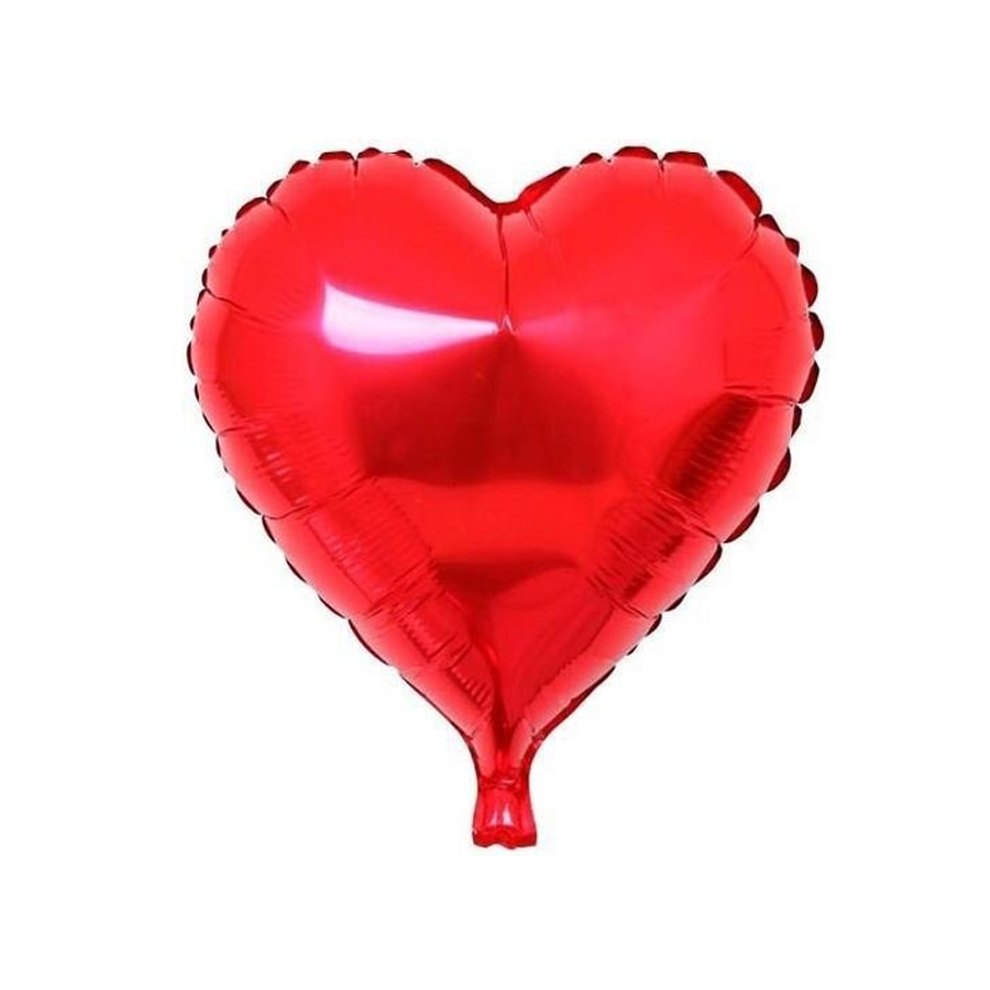 Folyo Balon İçi Dolu Kalp Küçük Boy Kırmızı 18''