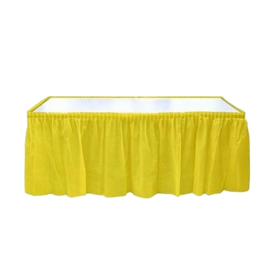 Roll Up Plastik Masa Eteği Sarı 