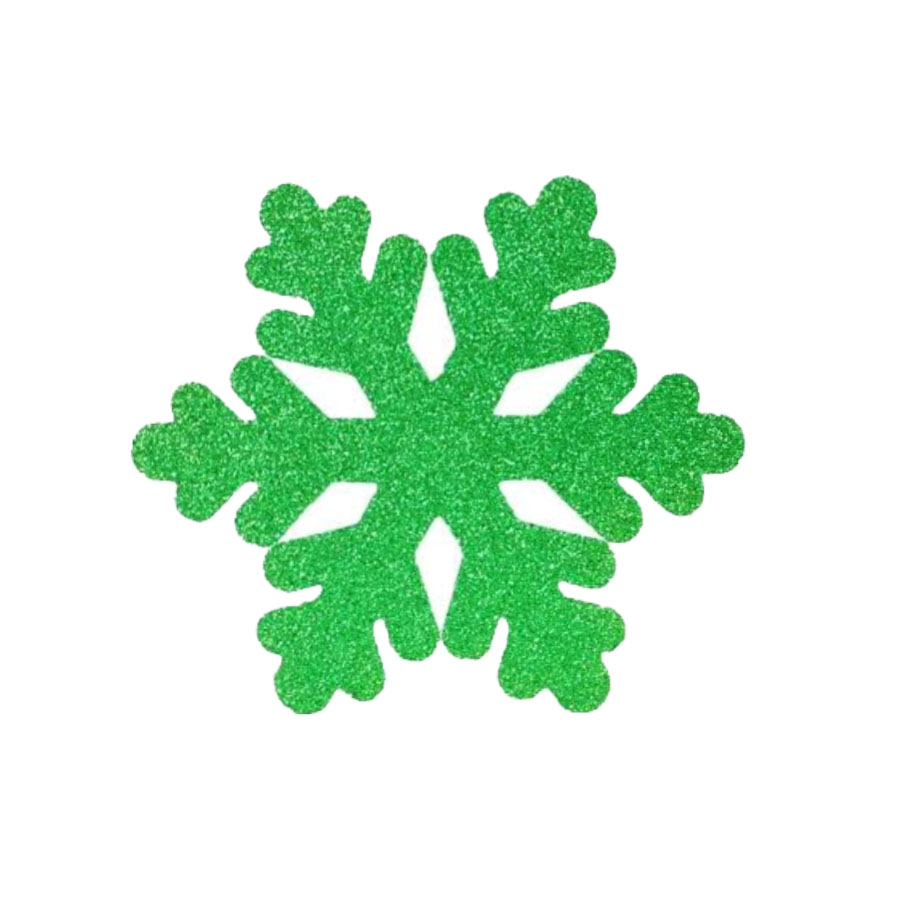 Strafor Yeşil Kar Tanesi 25X25